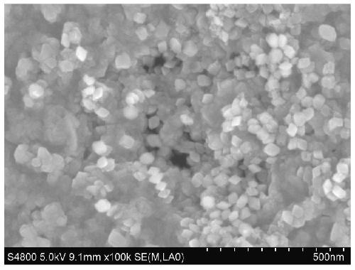 Hollow porous cuprous oxide-copper oxide-ferric oxide cubic lithium ion battery anode and one-step preparation method thereof