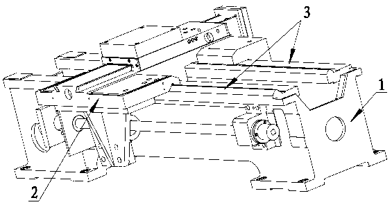 Device with middle lead screw and tailstock for numerical control lathe