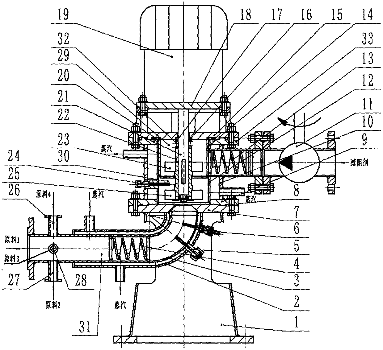 Device for preparing emulsion matrix conveying drag reducer