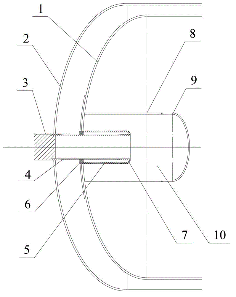 Novel LNG (Liquefied Natural Gas) vehicle-mounted gas bottle liner support structure