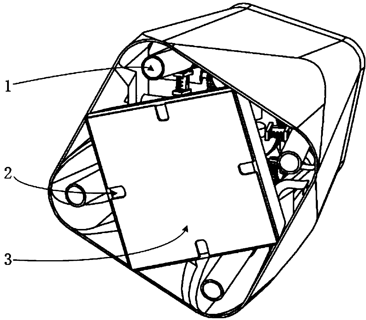 A throwing capture device for a rotary-wing aircraft to a moving target in the air