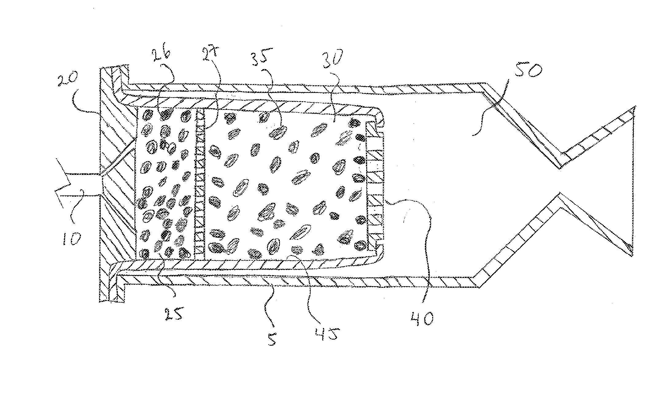 Reactor for ammonium dinitramide-based liquid mono-propellants, and thruster including the reactor