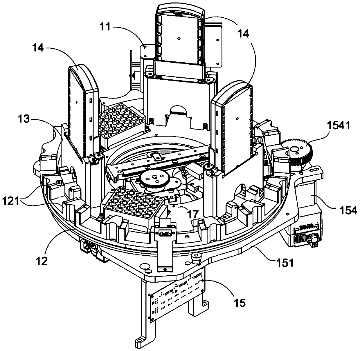 Automatic immunofluorescence analysis device