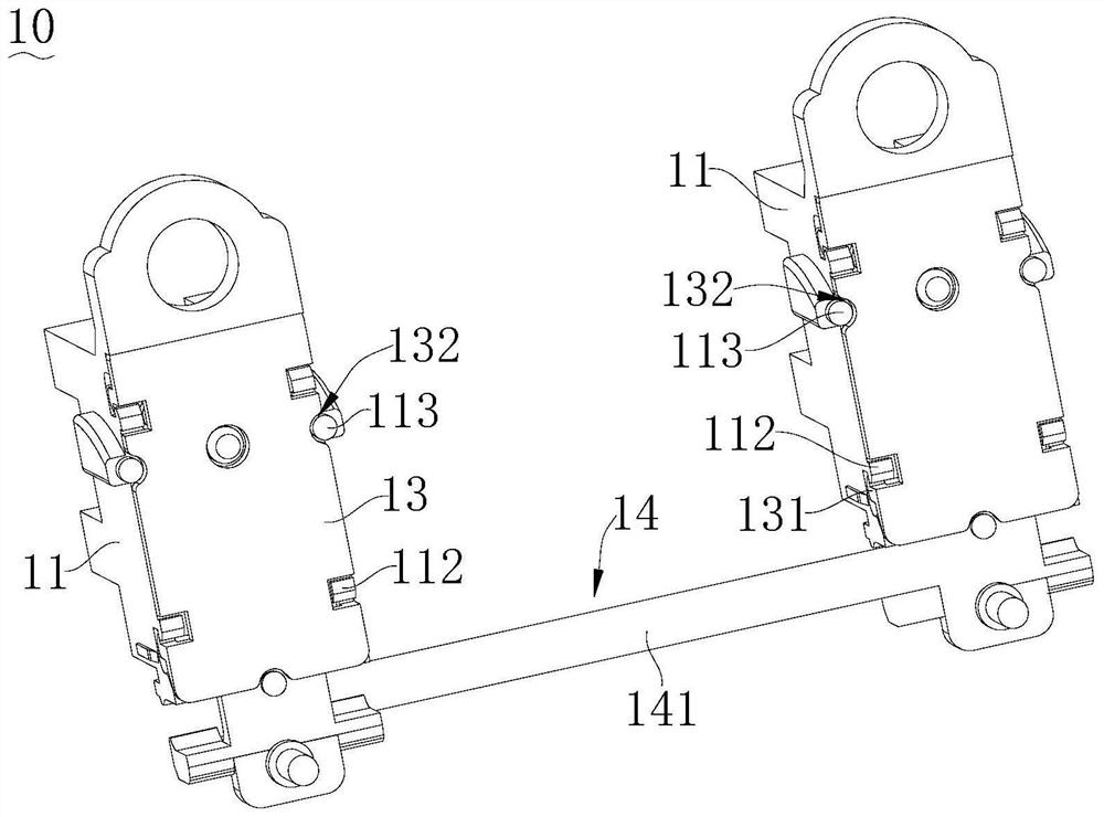 Satellite shaft assembly, key and mechanical keyboard