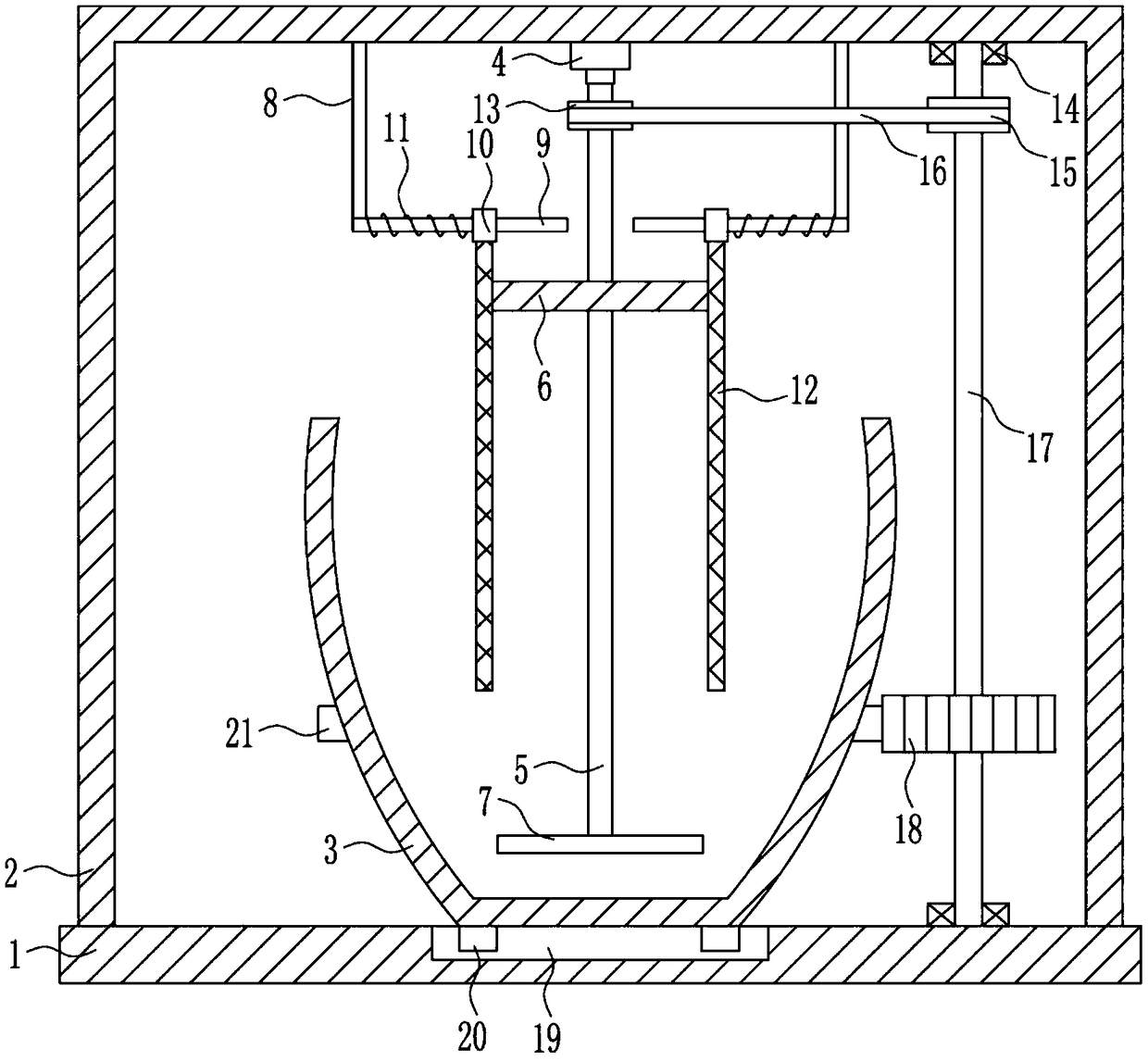 Raw material mixing equipment for liquid cosmetic production