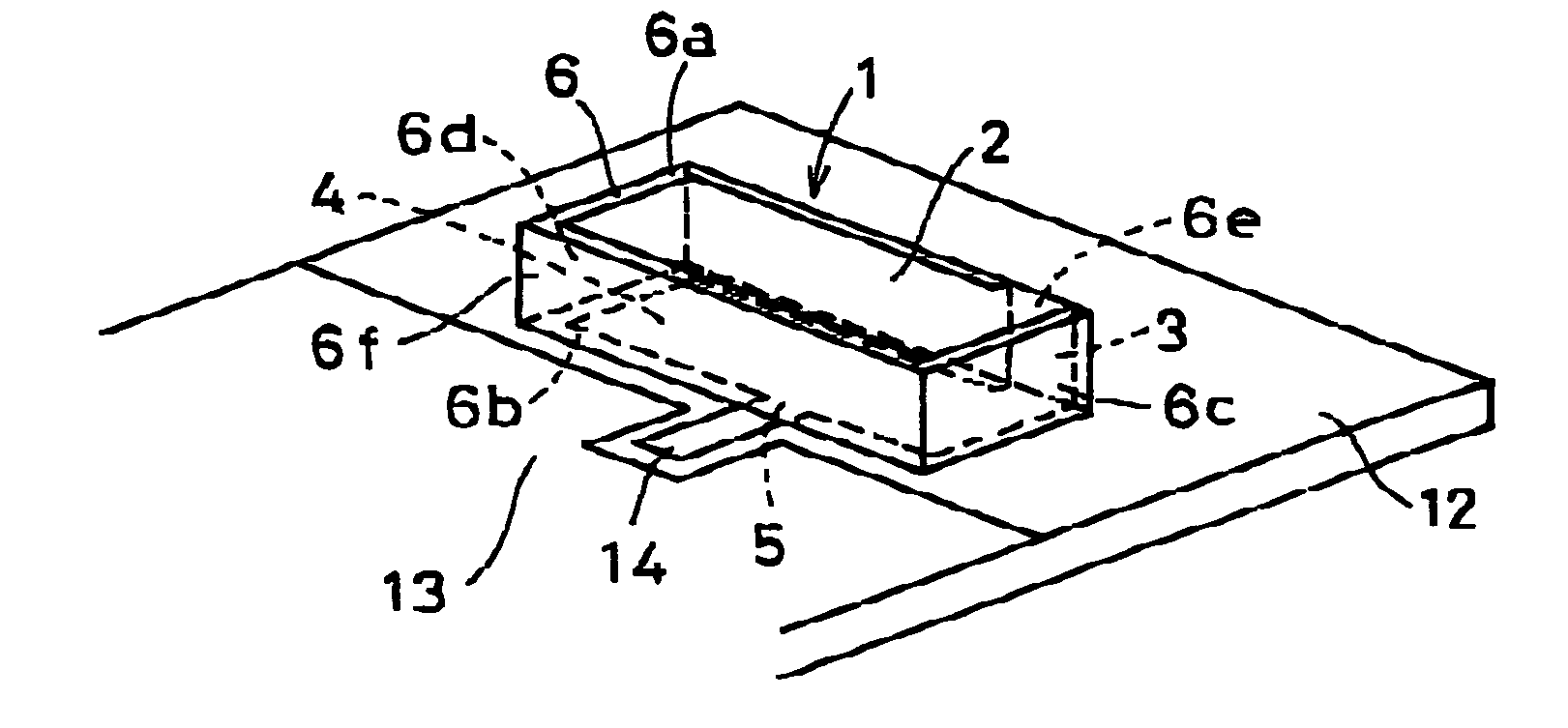 Surface mounting type antenna, antenna apparatus and radio communication apparatus