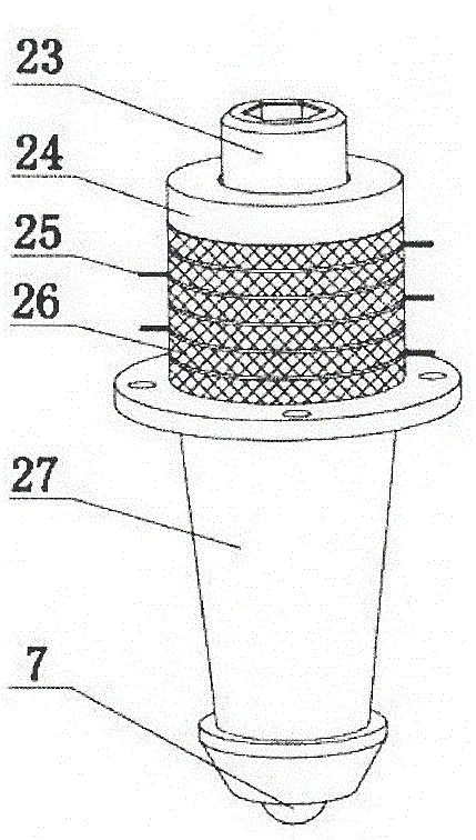 Spherical contact friction characteristic testing device under ultrasonic vibration