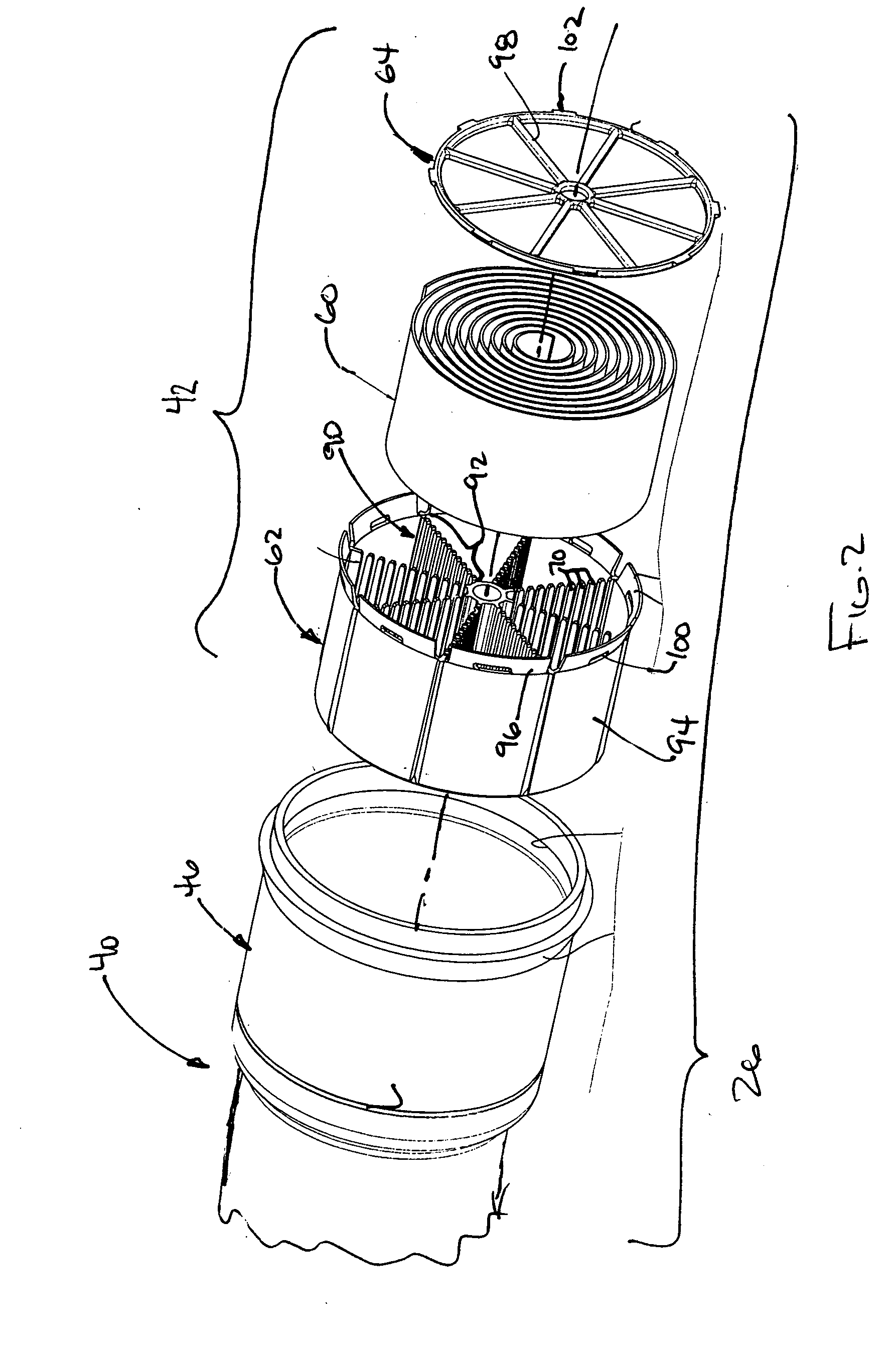 Air induction system with hydrocarbon trap assembly