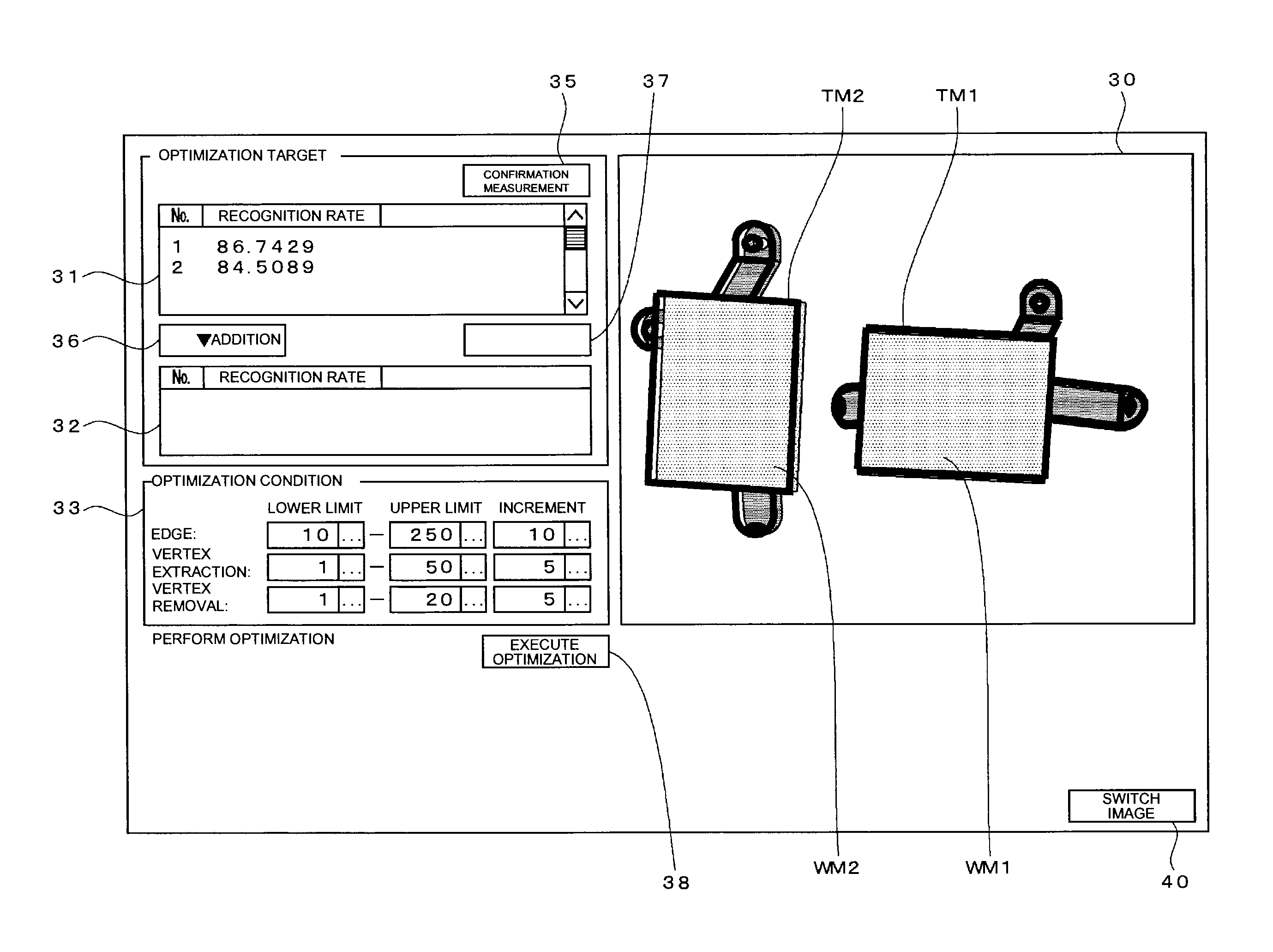 Method for deriving parameter for three-dimensional measurement processing and three-dimensional visual sensor