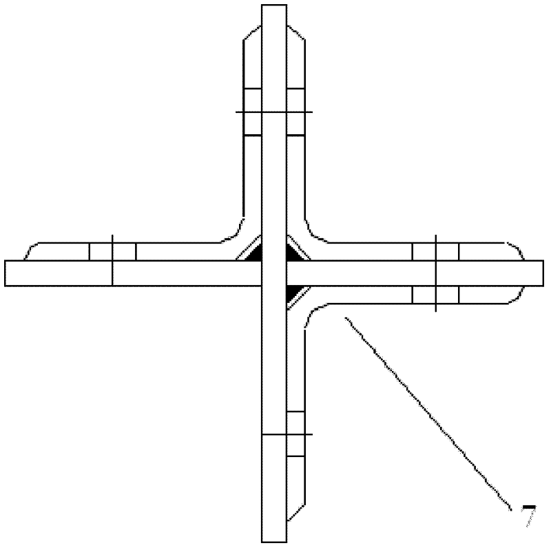 Plug-in connection components and steel pipe towers for transmission lines