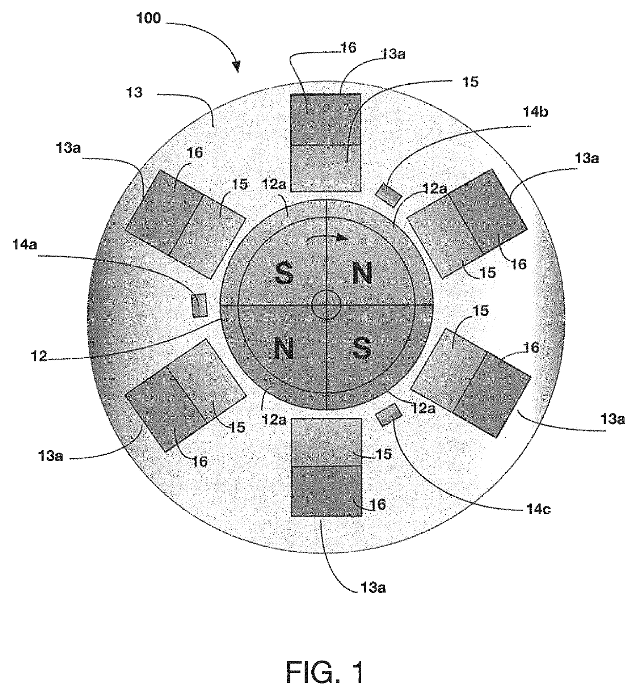 Electrical energy generating brushless DC motor