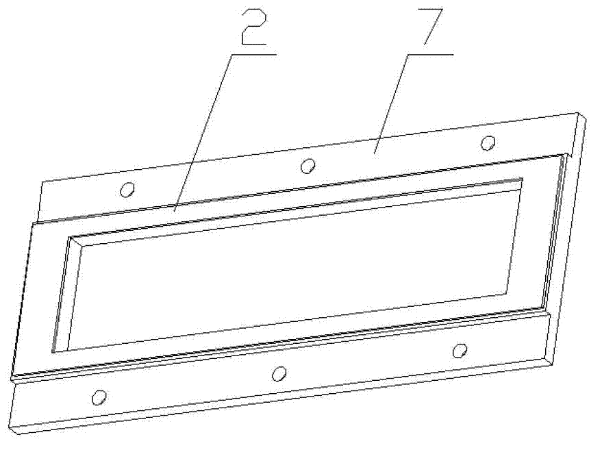 Quartz window installation structure for rocket