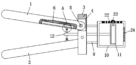 Magnifier angle adjusting mechanism of gynecological inspection endoscope