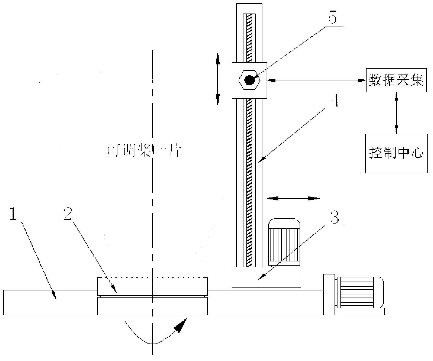 Laser measuring device, laser measuring system and laser measuring method for adjustable paddle blade