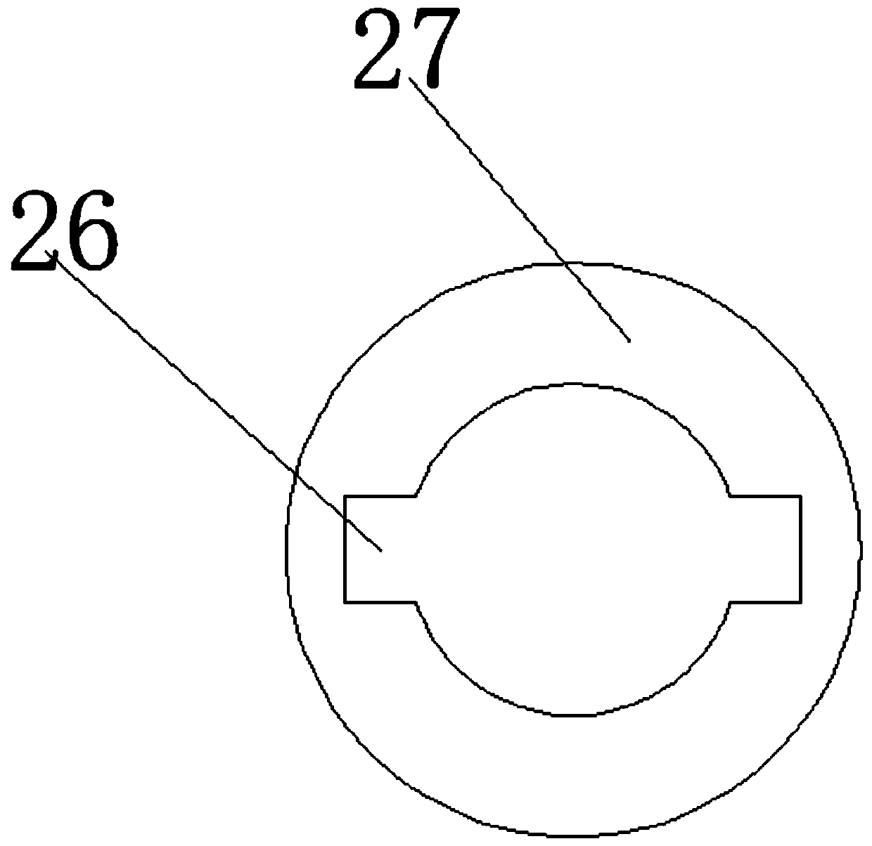 Protective structure for steel ladle slide water hole and using method of protective structure