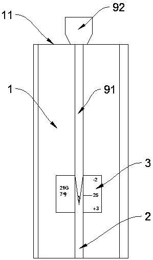 Gauge specialized for injection needle