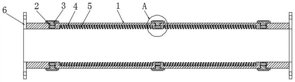 Pipeline with desilting function for water supply and drainage engineering