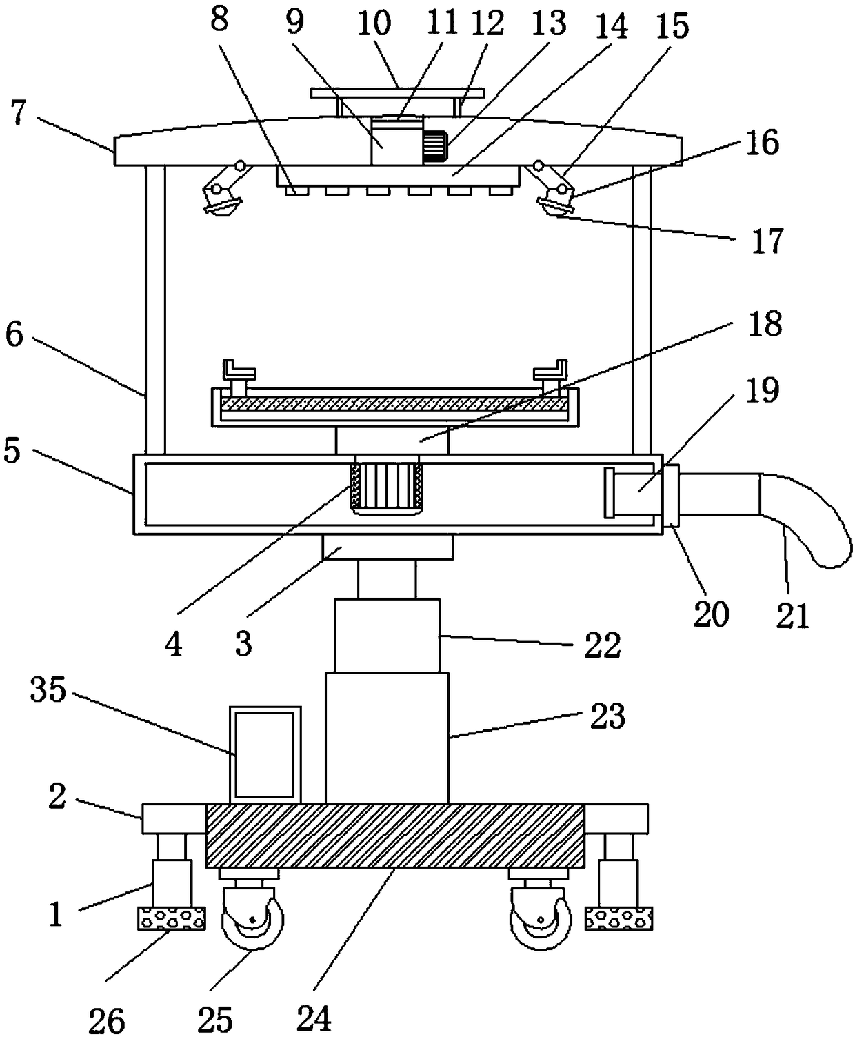 New material object display device for new material technical services