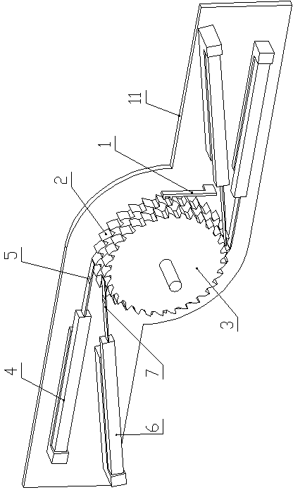 Double-layer gear oppositely-pushing rotary type nanometer piezoelectric motor