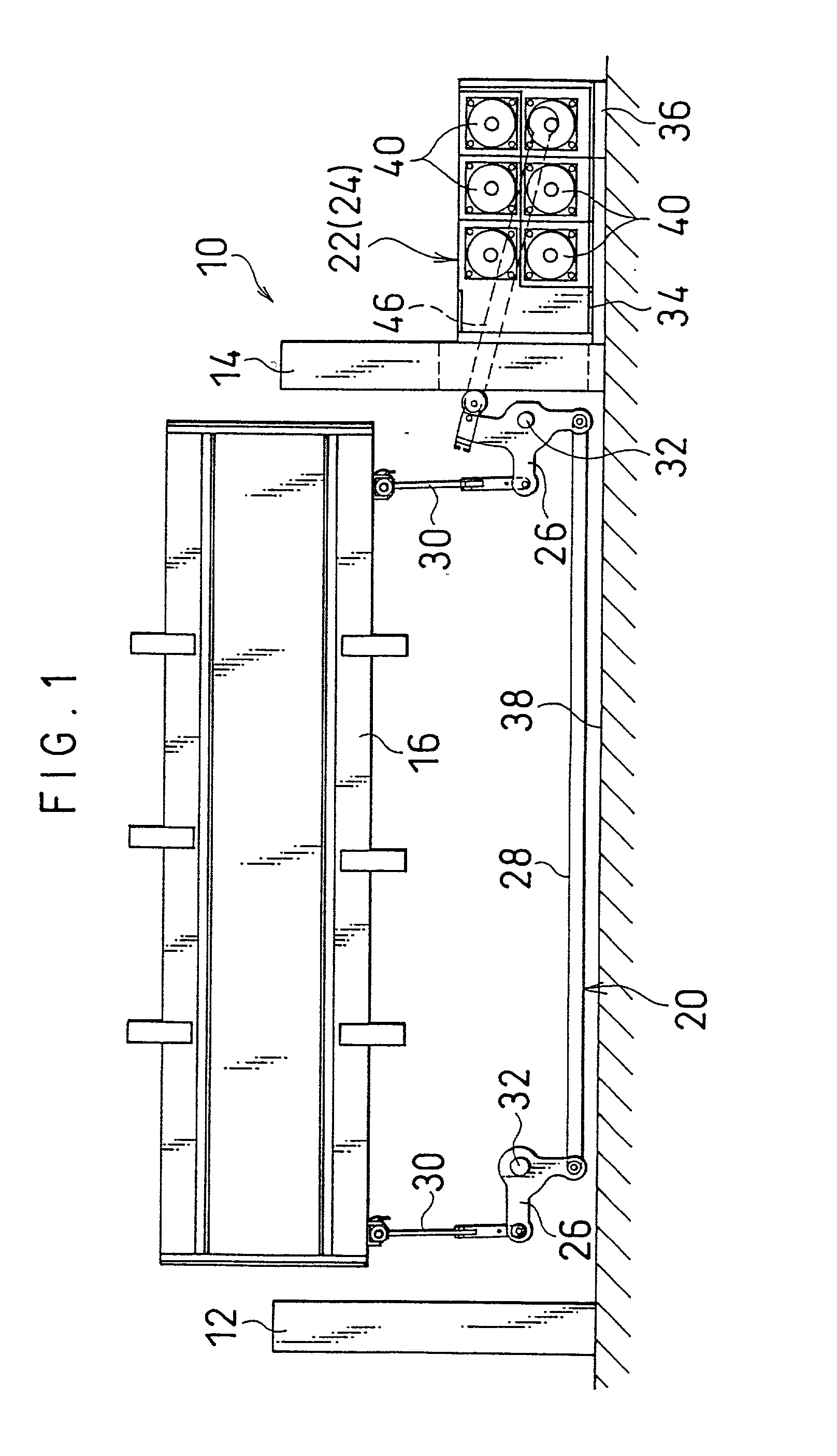 Shedding device in weaving machine