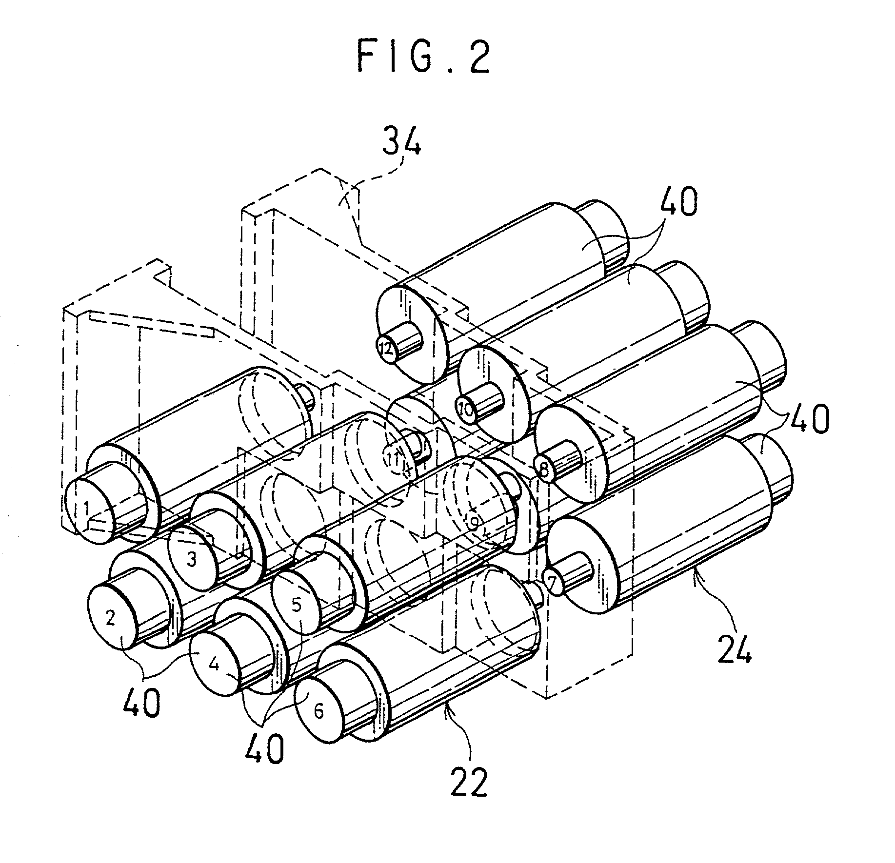 Shedding device in weaving machine