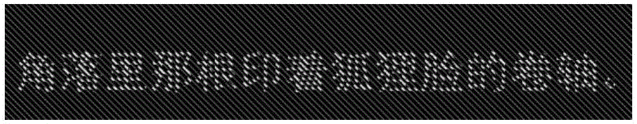 Method of identifying hidden characters and patterns by moire phenomenon