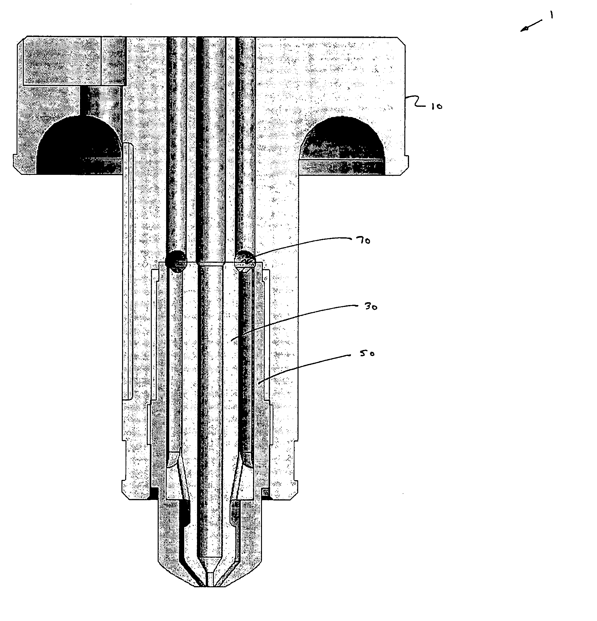 Co-injection nozzle, method of its use, and resulting golf ball