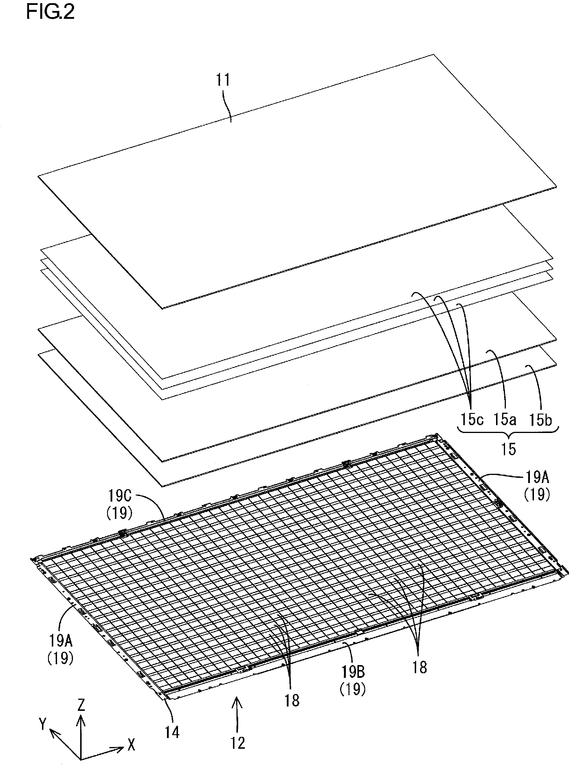 Lighting device, display device and television receiver