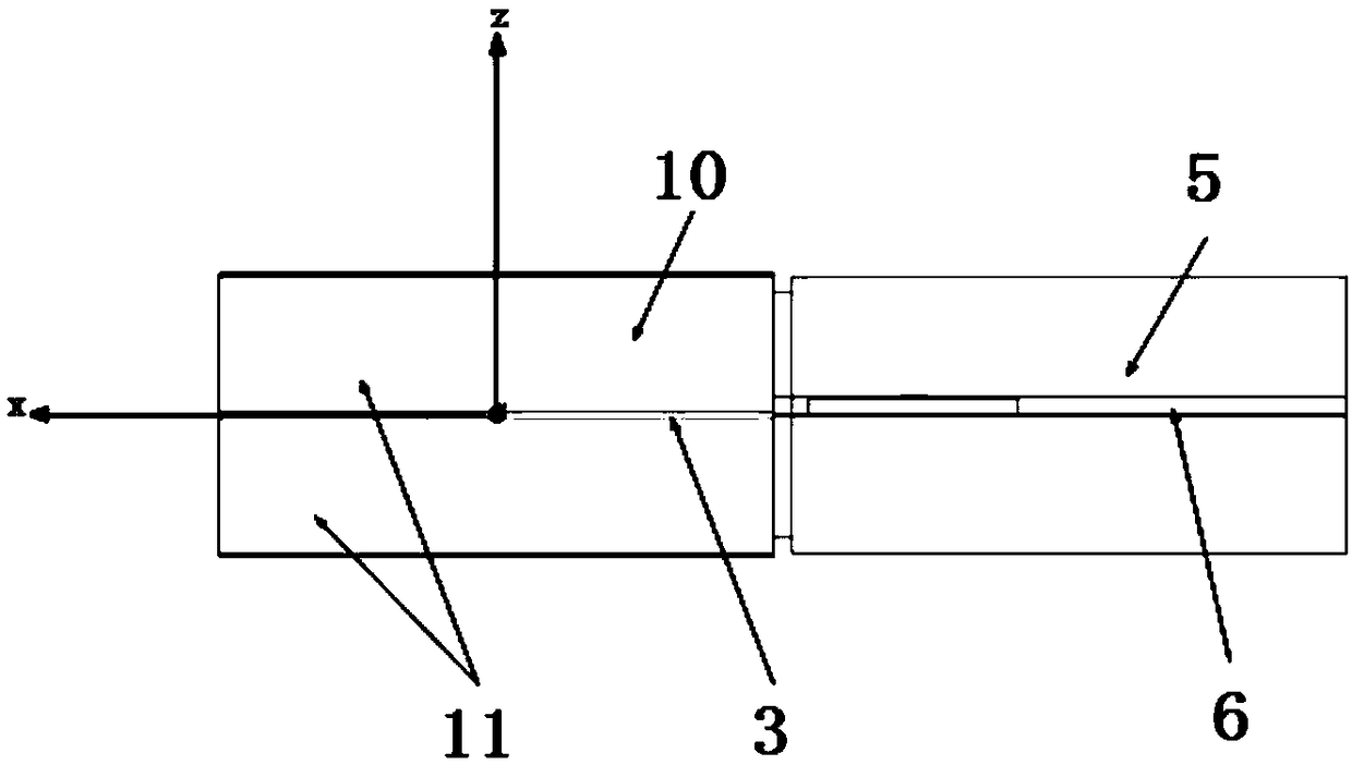 Waveguide magic T structure