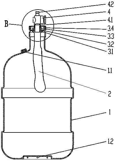 Secondary pollution-free direct drinking water storage barrel device