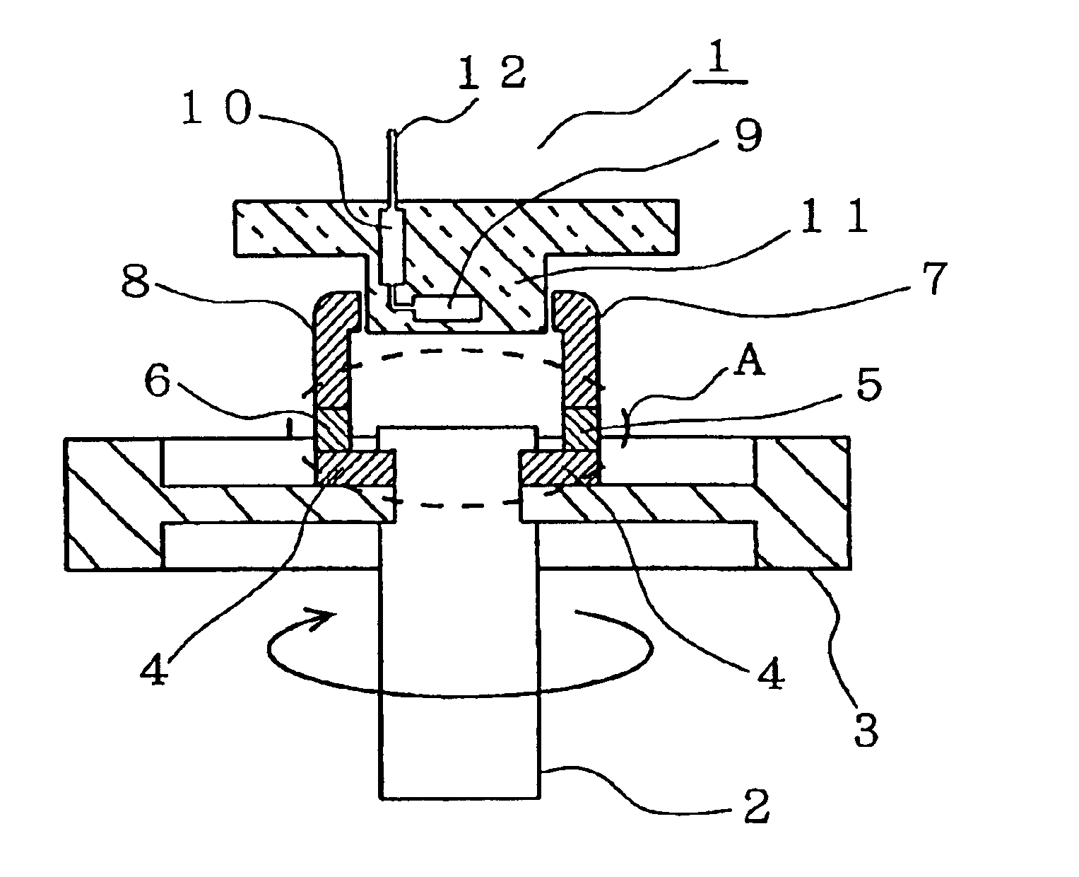 Non-contact type rotation-angle sensing device