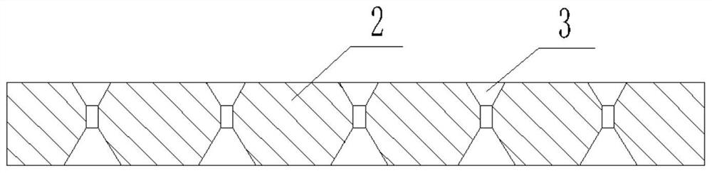 Turbulent gas generating unit and honeycomb type turbulent gas generating device