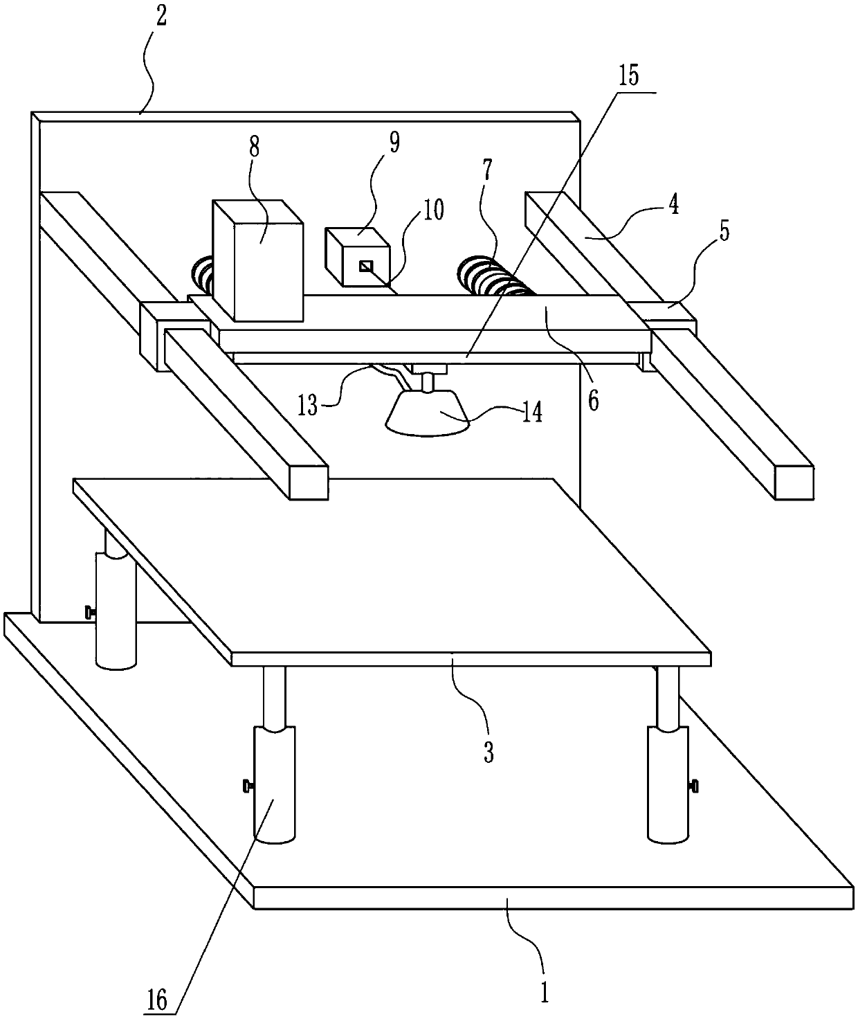 Dust removing equipment for computer host