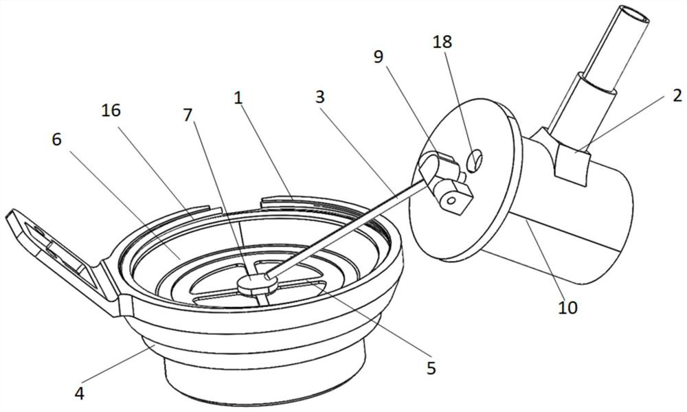 Breathing linkage device for aviation oxygen supply