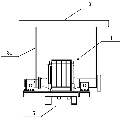 A method for pulling through the core of a motor