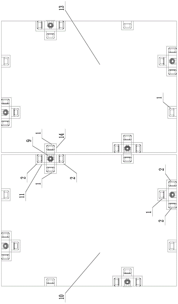 Rigid connection joint for offshore buoyancy tank system