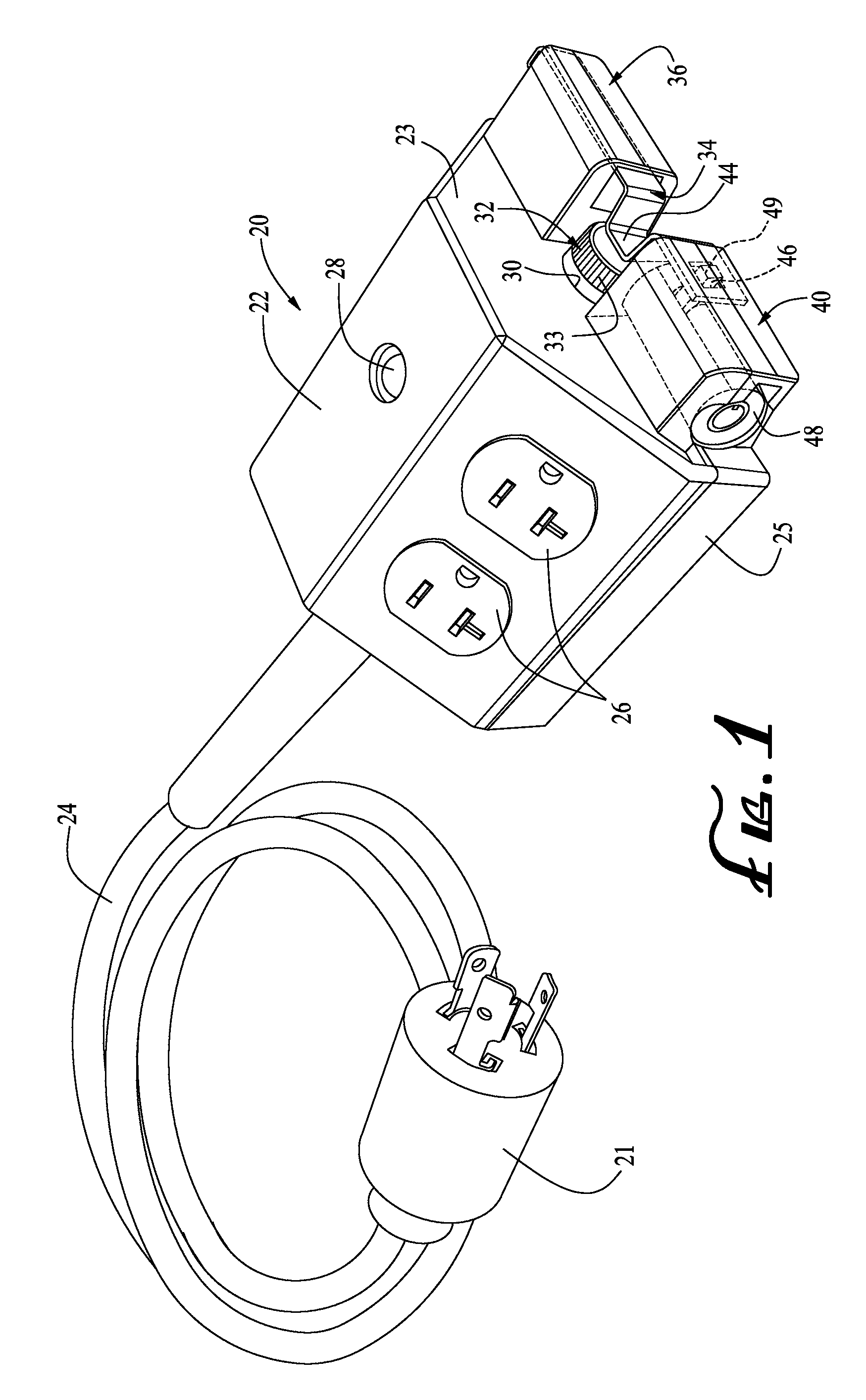 Electrical power control outlet and system