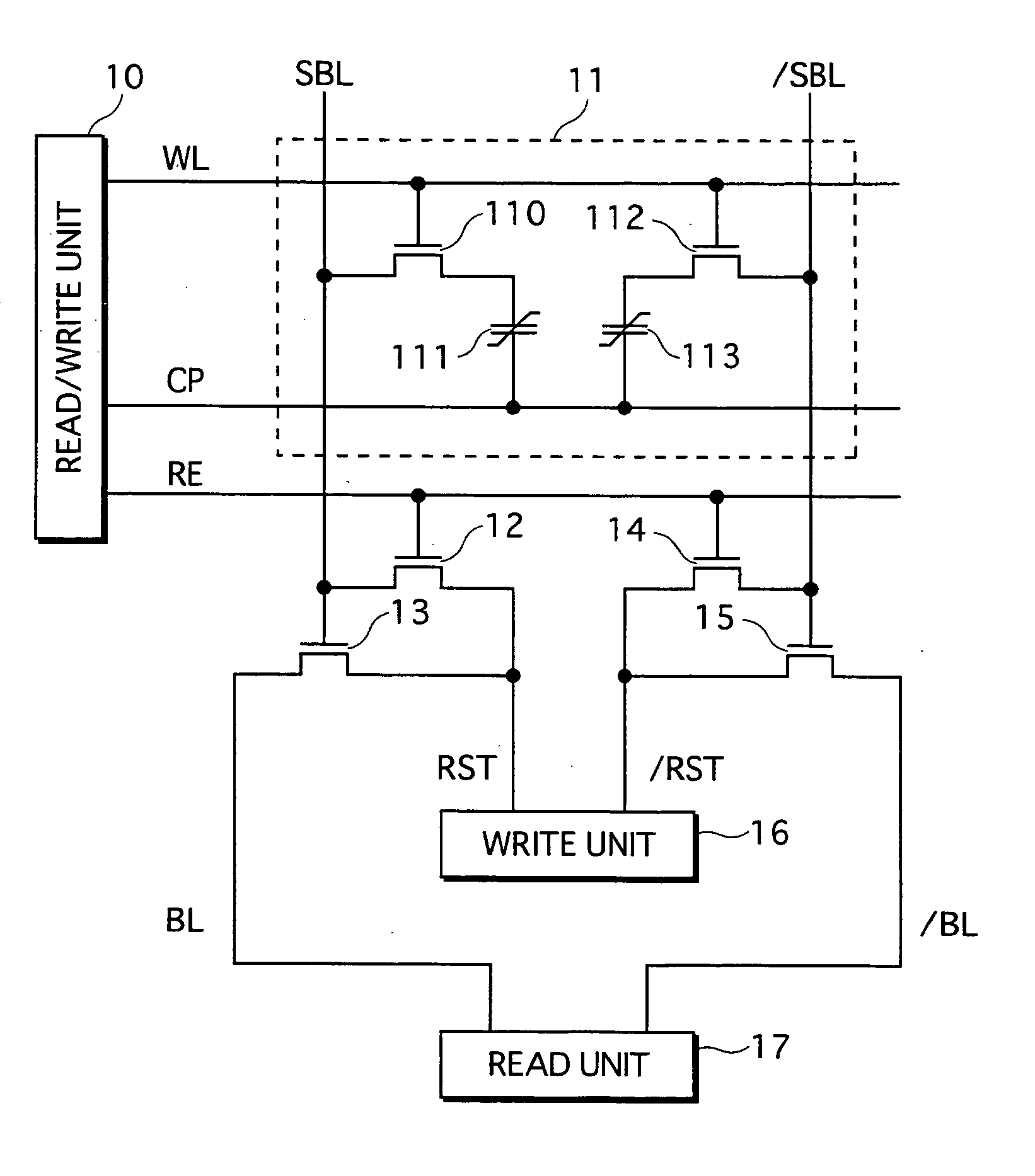 Ferroelectric storage device