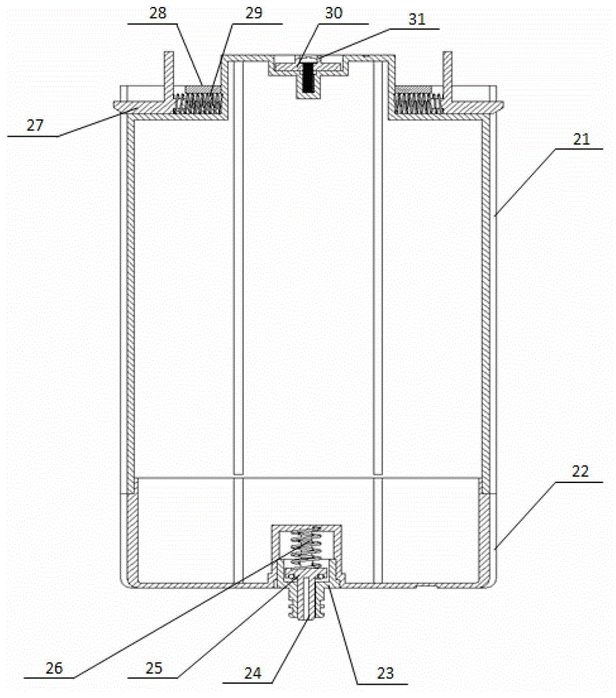 Fuel tank for direct liquid fuel battery system with self-closing interface