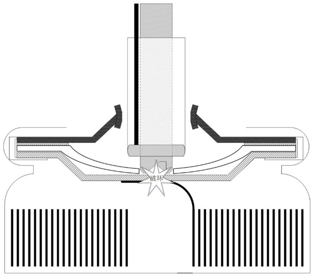 Rapid detection device and detection method for reliability of lithium battery current cut-off device