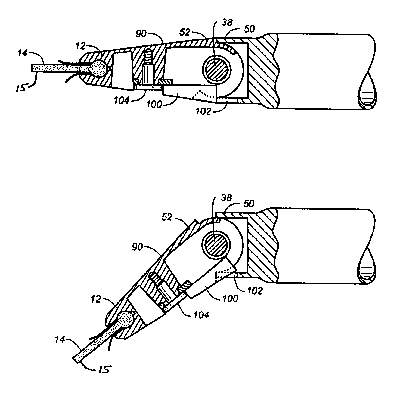 Spring-biased pivoting squeegee