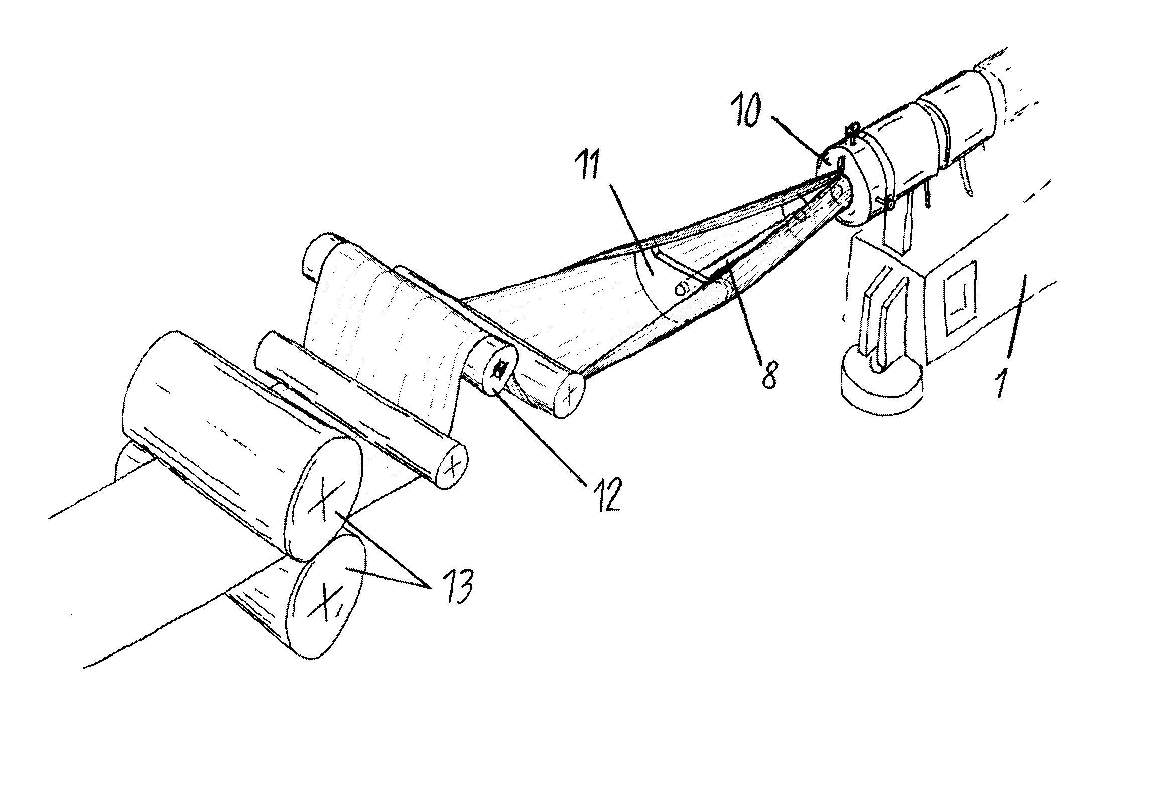 Production of edible wafers by extrusion