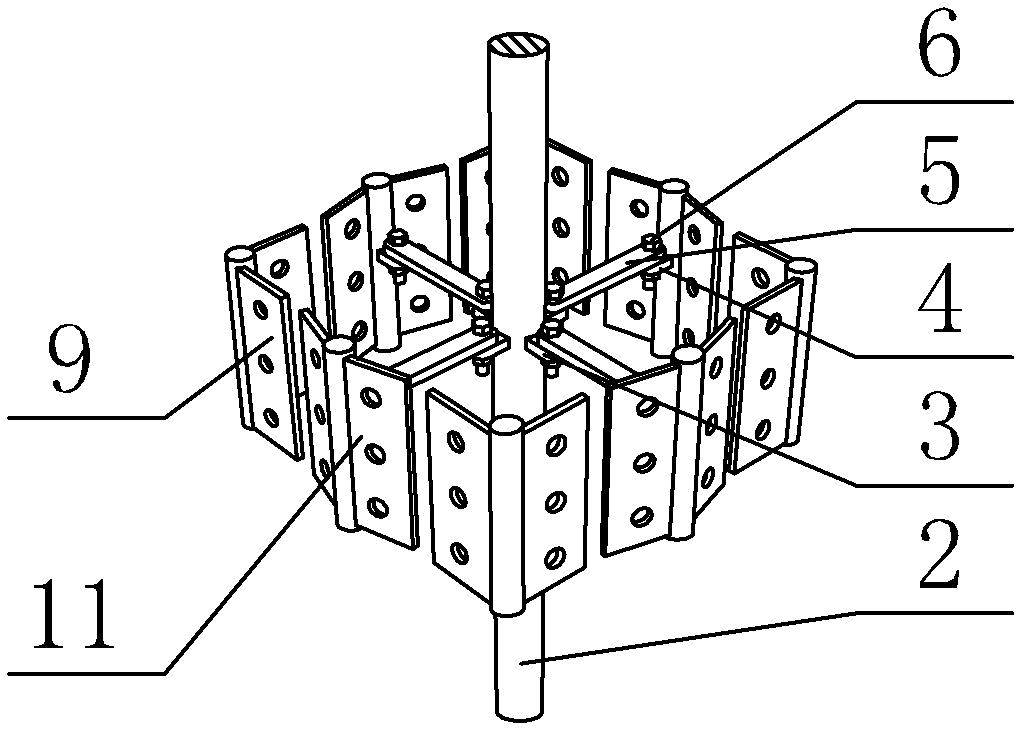 Reusable mould for basic foundation bolt holes of large-scale equipment