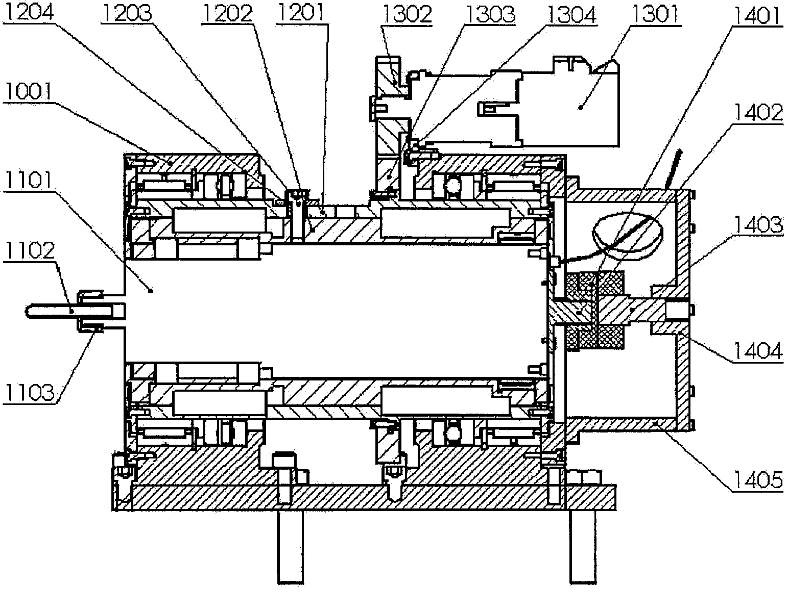 Hole helical milling device