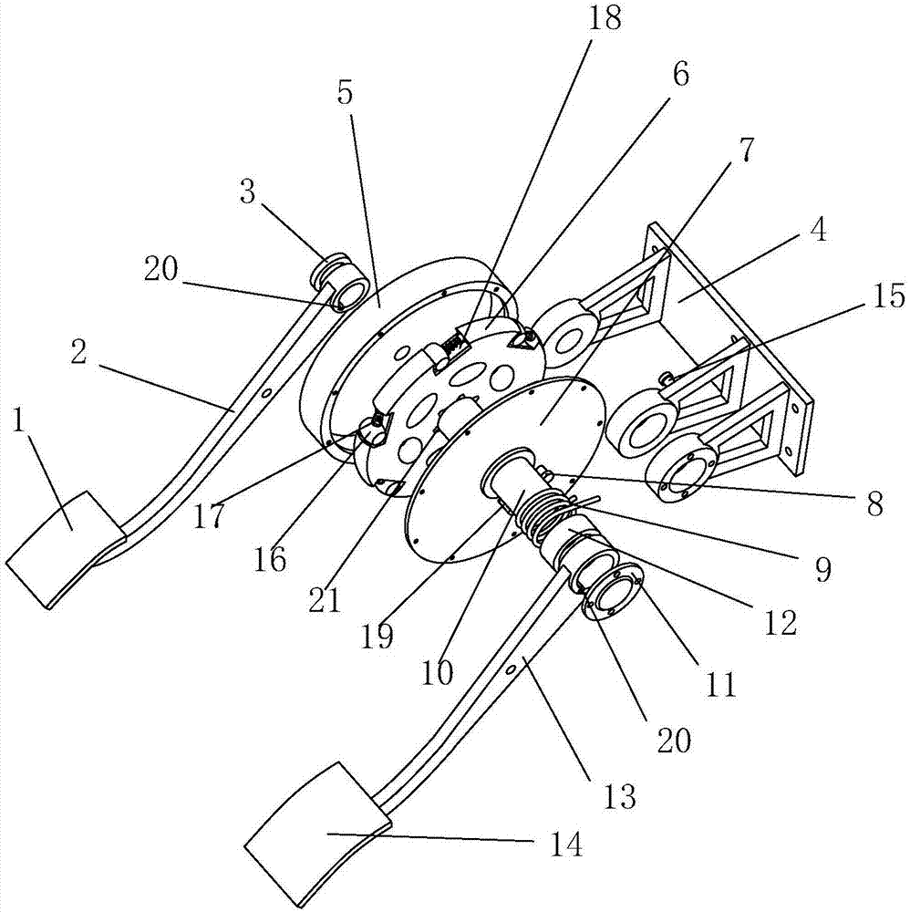 Protection device for accelerator mistaken stepping in car emergency braking