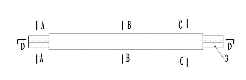 Rod type core bar bending restrain steel support