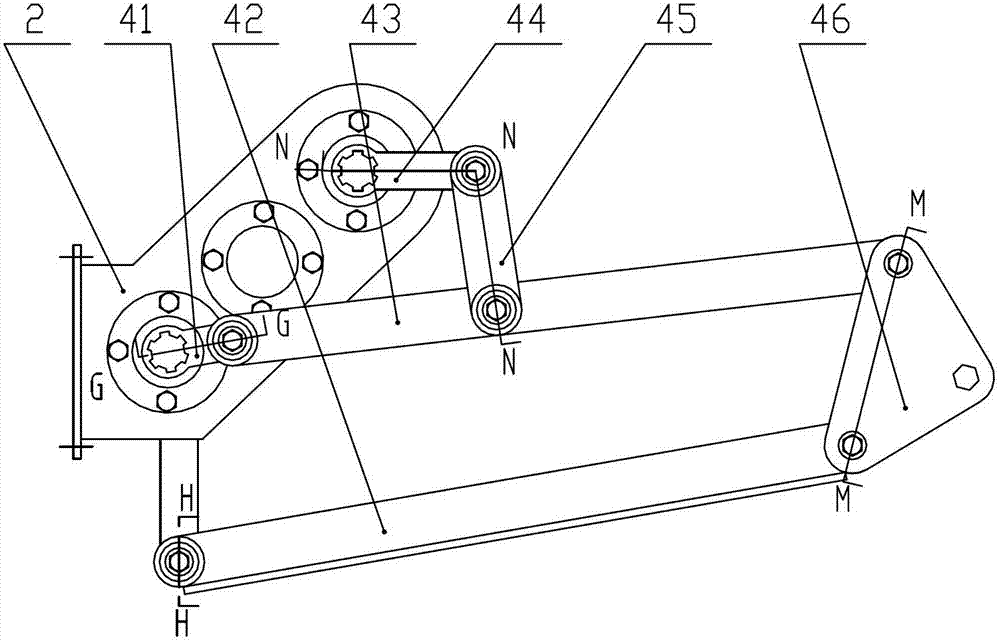 Planting mechanism of front inserted-type oilseed rape transplanter