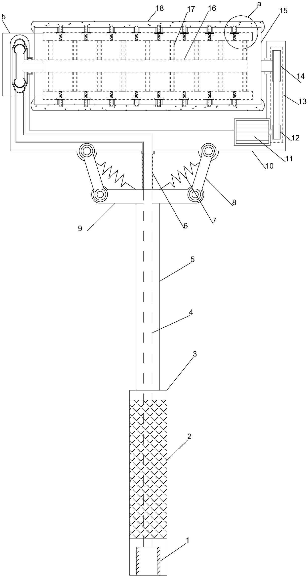 Anti-overflow paint brush