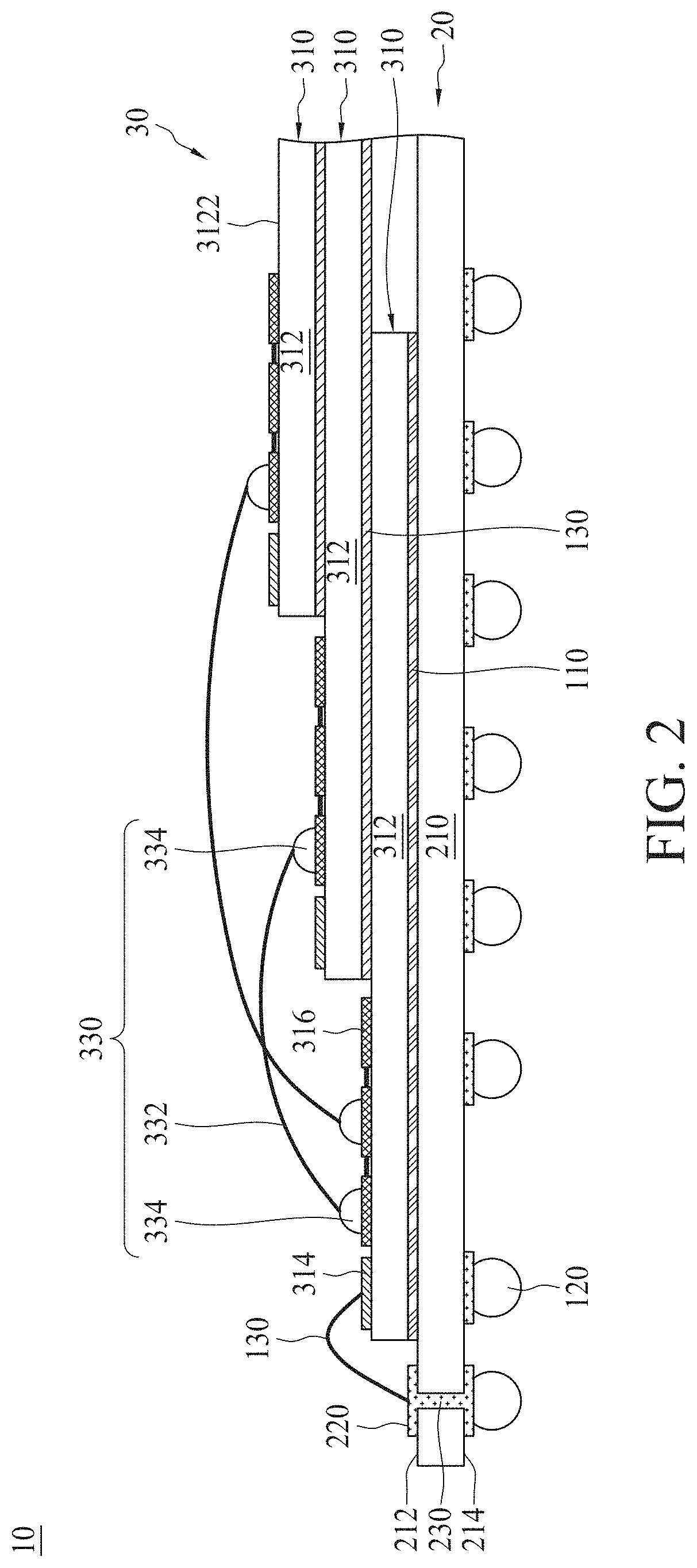 Electronic system, die assembly and device die