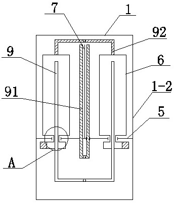 A double-row double-spray cleaning device for high temperature resistant filter bags